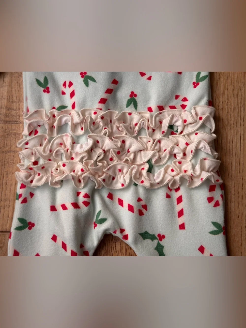 SweetHoney Candy Cane Ruffle Layette size Newborn